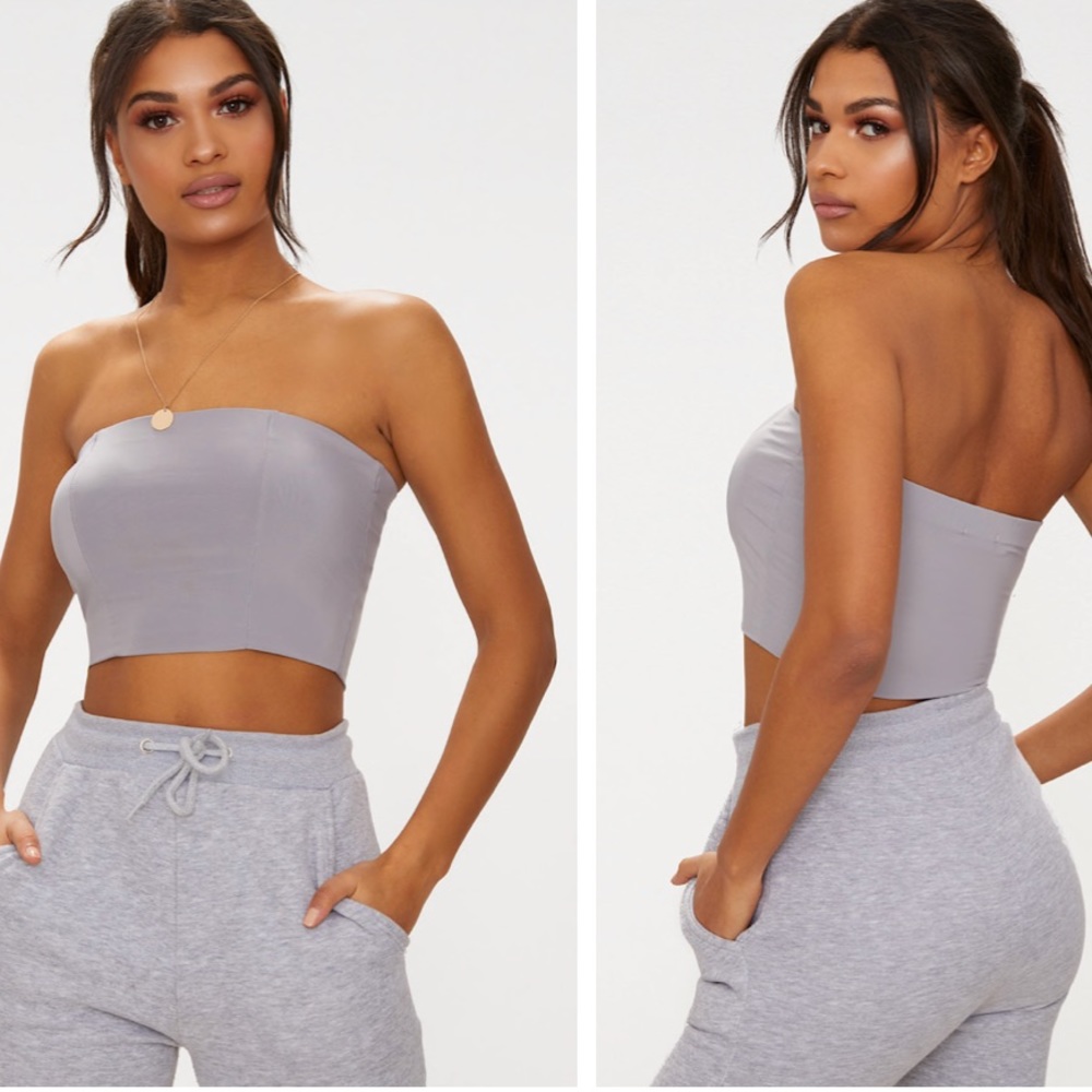 grey tube top